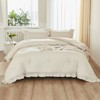 Litanika Litanika Comforter Full Size Set Beige, 3 Pieces Ruffle