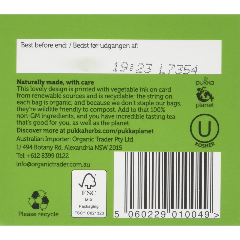 Pukka Herbs Tea Three Fennel Tea Bag, 20 BAGS