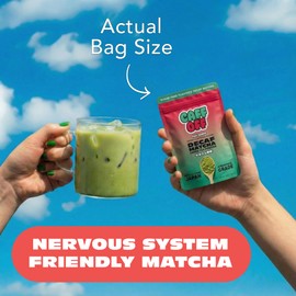 Caff Off Decaf Apple Matcha Green Tea Powder From Japan – 1.06 oz / 30 g – Ceremonial Grade & Sugar-Free – No Fillers or Milk Powders – Naturally Decaffeinated Without Chemicals – Tested for Heavy Metals – First Harvest, Shade-Grown & Caffeine-Free Matcha Powder