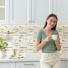 10 - Sheet Peel and Stick Backsplash Wall Tile, PVC