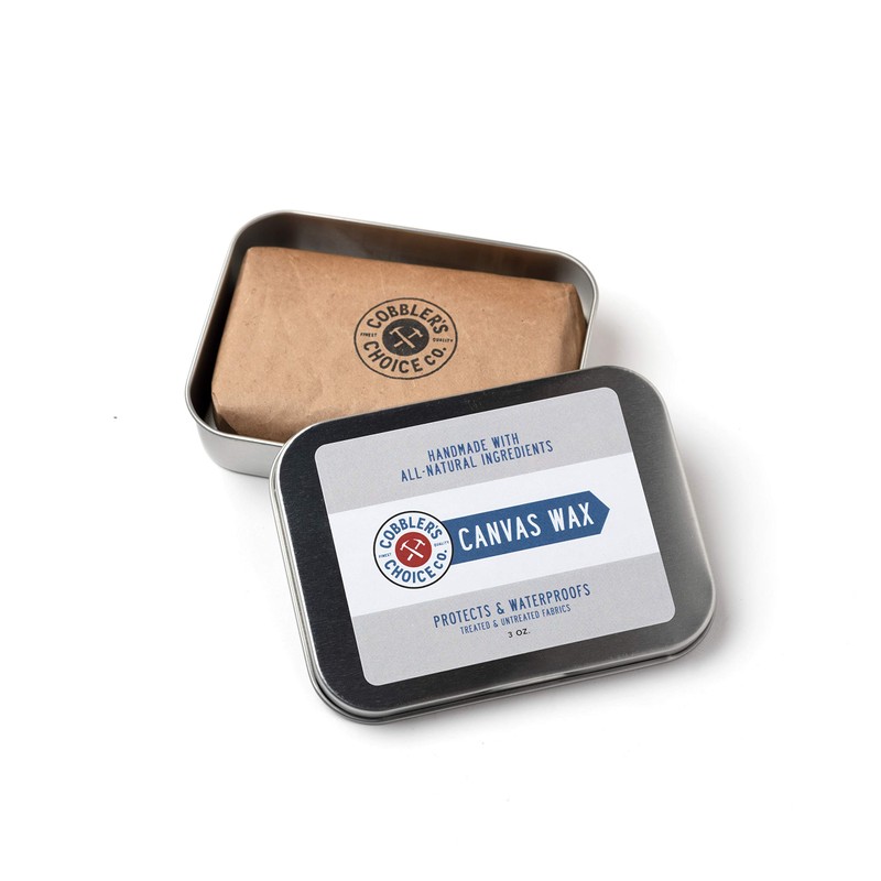 Cobbler's Choice Canvas Wax - Protects Textiles from Wind, Water,