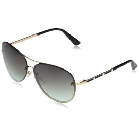 TAHARI womens Th651 Metal UV Protective Crystal Women s Aviator Sunglasses Elegant Gifts for Women 62 mm, Gold & Black, mm US