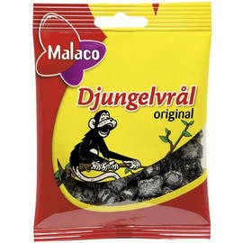 Malaco Djungelvrål - Licorice Supersalty 10 x 80 g