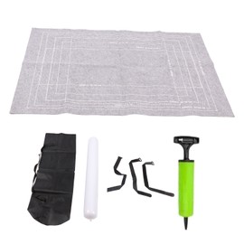 Jigsaw Puzzle Mat Increase Friction Prevent Slip Roll Up Puzzle Felt Pad with Inflatable Pump Storage Bag Grey