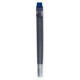 parker fnt pen cart., old model, blu-blk, 5 pc.