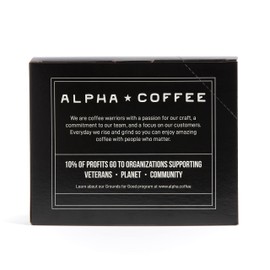 Alpha Coffee – Dawn Patrol - 24 Count Coffee Pods - Premium Gourmet Craft Medium-Light Roast Coffee | Veteran Owned - Specialty Small Batch Roasted Coffee | 100% Arabica Beans