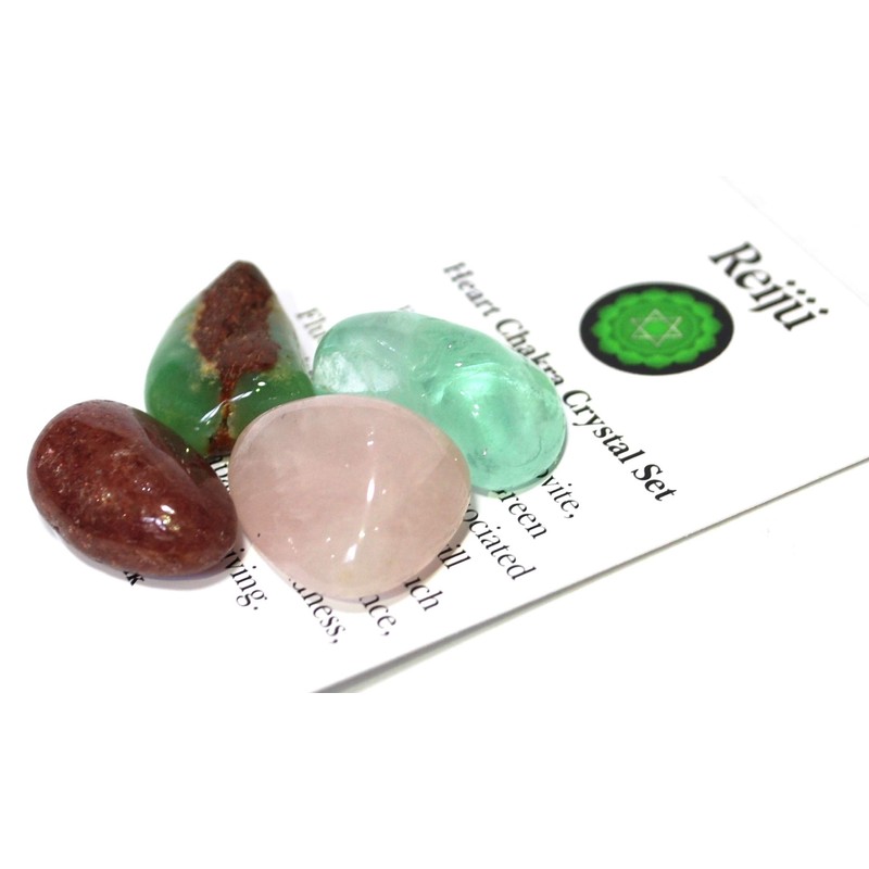 Reiki Energy Charged 'Heart Chakra' Healing Crystal Tumble Stone Gift