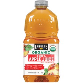 Langers 100% Organic Juice, Apple, 64 Fl Oz (Pack of 8)