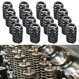 PAC-1218 16Pcs Drop-in Engine Valve Spring Kit, 1200 Series, Ovate Beehive Spring, 313 lb/in Spring Rate, 1.140 in Coil Bind, 1.290 in OD, GM LS-Series .600'' Lift Rated