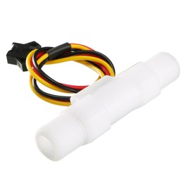 uxcell G1/4" Hall Effect Water Flow Sensor Switch Flowmeter Counter Fluid Meter DC5V 0.2-2.5L/Min SEN-HZ41W