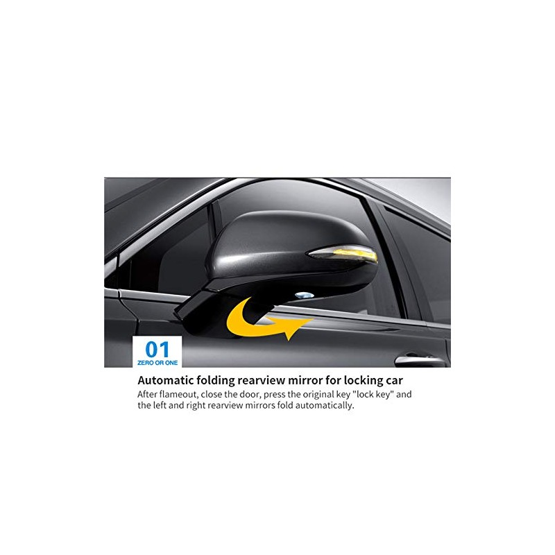 Intelligent Auto-Fold Side Mirrors Control Module Kit for Hilux 2016-2023