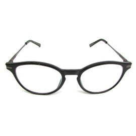 Foster Grant McKay Multifocus Round Reading Glasses Black (Black, 1.50)