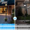 72" Solar Outdoor Light with Planter,Waterproof Solar Post Lamp Ligts,Solar
