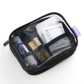 JASON MARKK TRAVEL SHOE CLEANING KIT Perfect Size for Travel and Carry Anywhere Sneaker Cleaning Kit Jason Mark Travel Shoe Cleaning Kit Old Item, clear