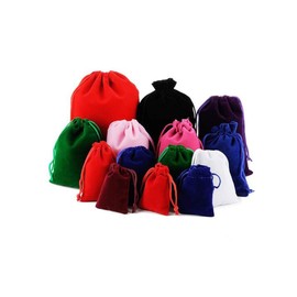 Snadulor 20 Pcs Solid Color Velvet Drawstring Bags for Jewelry Party Favor Gift Velvet Bags Wedding Favors,Candy Bags,2.8"x3.6",Green