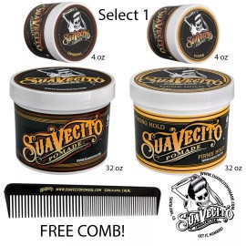 Suavecito Original or Firme (Strong) Hold Pomade 4 oz. or 32 oz.  - 4 oz Firme (Strong) Hold Can