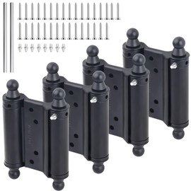 4 Pack 3’’ Double Action Hinges, Double Swing Hinges Swinging Door Hinge Cafe Door Hinges, Stainless Steel Trap Door Hinges Spring Hinge (3'')