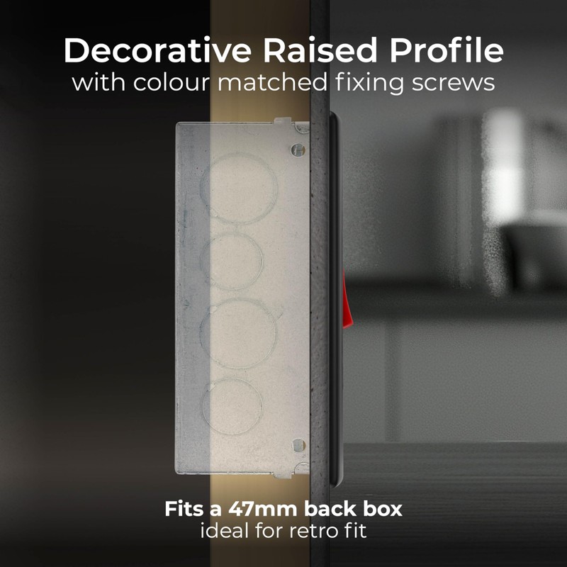 BG Electrical Large Cooker Control Switch Unit with LED Power