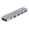 Delock USB C HUB for MacBook, 6-in-1, USB-C Adapter, Thunderbolt
