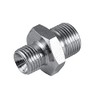 Flowfit Hydraulic Adaptor, BSP Male x BSP Male, 3/8" x 1/2" Hydraulic Fitting, Steel Component