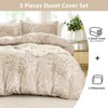 Fondream Beige Branch Duvet Cover Double 3 Pieces Botanical Printed