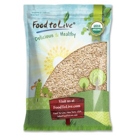 Food to Live Gluten Free Organic Regular Rolled Oats, 6 Pounds – Non-GMO, Old-Fashioned, 100% Whole Grain, Vegan, Bulk. Rich in Fiber. Great for Oatmeal, Cereal, Granola, Cookies. Made in USA