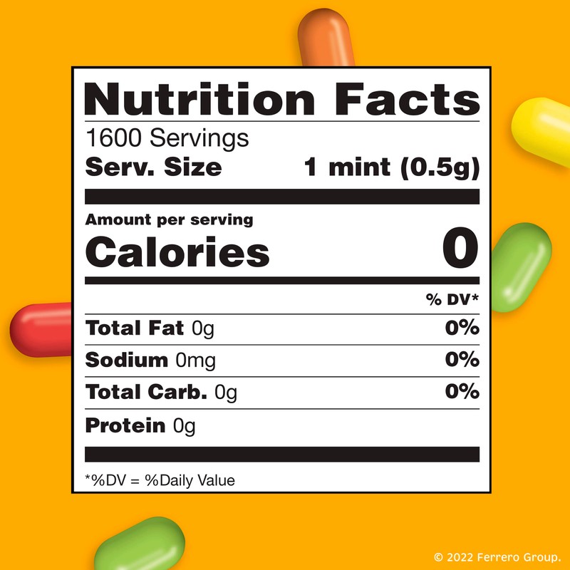 Tic Tac, Fruit Adventure Mints, 8 Count, On-The-Go Refreshment, 3.4