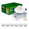zouzai 5CCT LED Gimbal Led Recessed Light with Junction Box,
