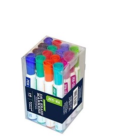 Chisel Tip Dry Eraser Markers-Assorted Colors-16 count