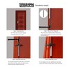 Midofar Triumph Hardware 2 Pack Hinge Pin Door Stopper,Adjustable Heavy