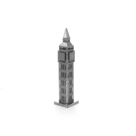 Fascinations MMS019 Metal Earth Metallbausätze - Wahrzeichen Uhrturm Big Ben Tower, lasergeschnittener 3D-Konstruktionsbausatz, 3D Metall Puzzle, DIY Modellbausatz mit 1 Metallplatine, ab 14 Jahre