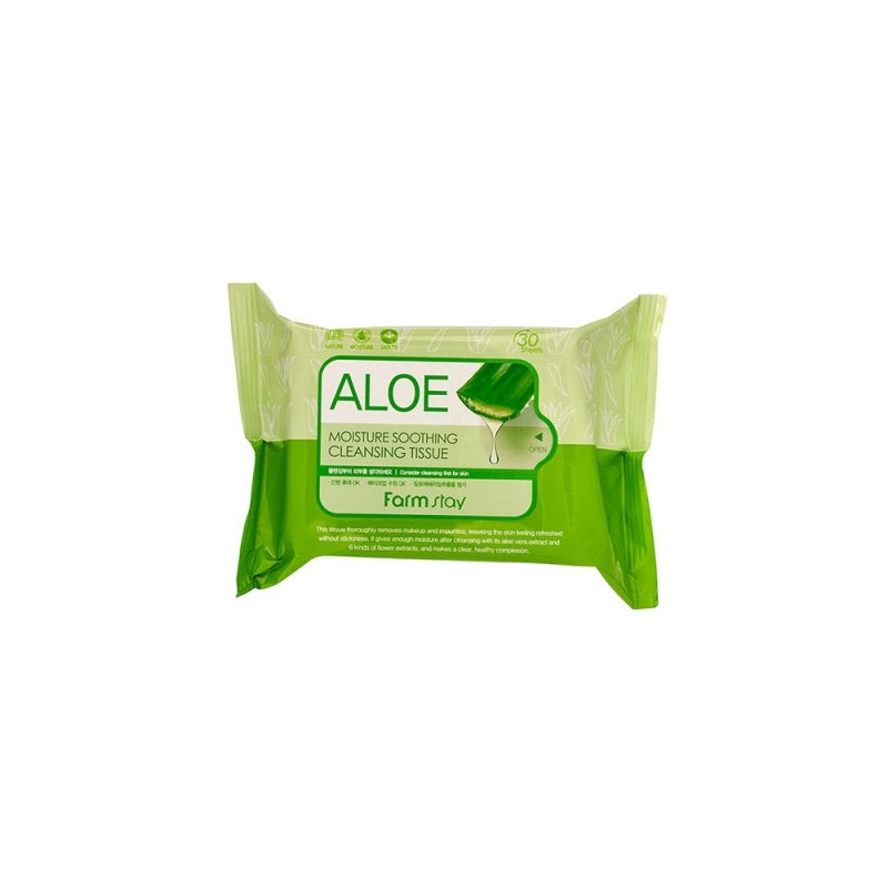Farmstay Aloe Moisture Soothing Cleansing Tissues (30 sheets) / 팜스테이