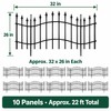 32 Inch No Dig Metal Garden Fence, 10 Pack 22