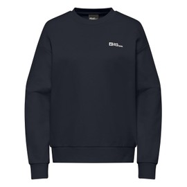 Jack Wolfskin Women's Essential Crewneck W Pullover, Dark Navy, M