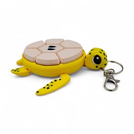 Turtle Fidget Clickers - Fruit Series Desktop and Keychains - Sensory Figures, Mechanical Keys - Autism, ADHD, Stress, Anxiety Relief (Banana)
