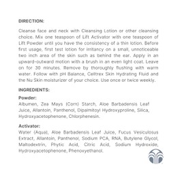 Nu Skin - Face Lift with Activator (Original Formula) | Helps Lift and Tighten Your Face and Neck for a Youthful, Firm Appearance, Reducing Lines and Wrinkles, Enhancing Skin Tone and Texture