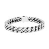 Mens Silver Colored Bracelet for Men，Stainless Steel Cuban Link Bracelet,