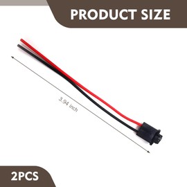 Dogary 2 PCS Car T10 License Plate Light Socket Adapter, Parking Light License Plate Light Plug Adapter, Plastic Pure Copper Pre-Wired Connector, Suitable for Most Car Models (Multicolored)