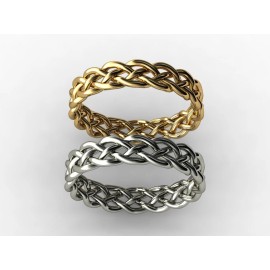 Utopia3D Celtic Knot Ring 4.5mm Wide Comfort CAD File Sizes 4 to 12, 68 files total