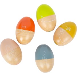 small foot Musikeier "Groovy Beats" 5 Shakers for Children, Training Rhythm and Tact Sensation, from 6 Months, 12252, PE
