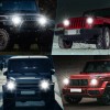 SHENKENUO For Hummer H2 2003-2009 7 Inch Round LED Headlight