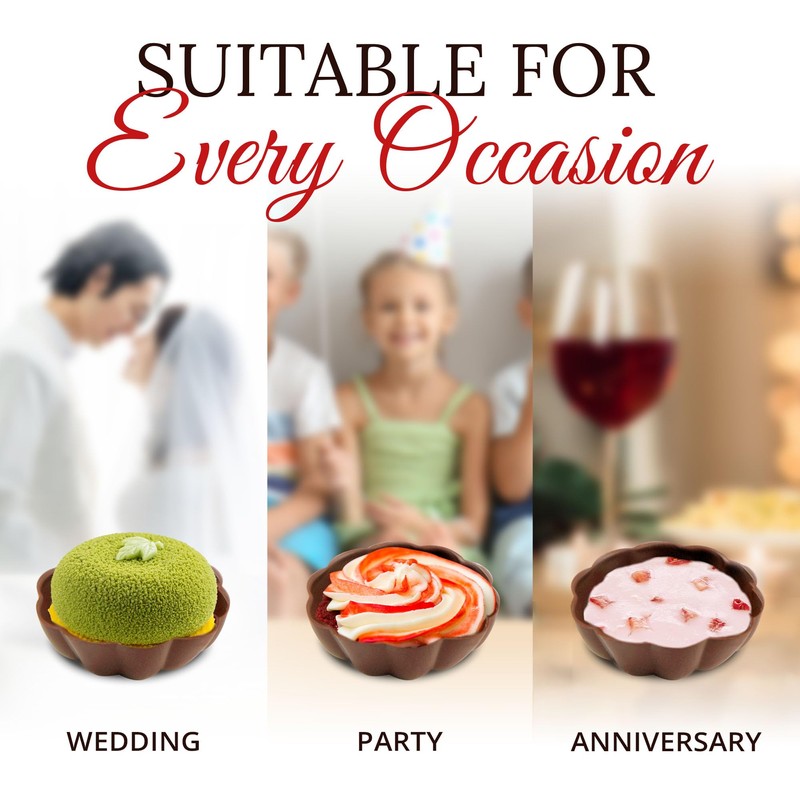 Lang's Chocolates – Milk Chocolate Dessert Shell Bowls – 12