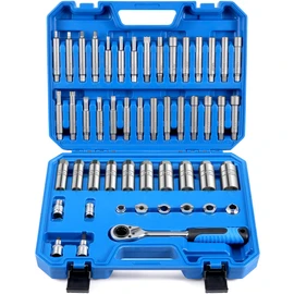 ZOMIYU 50PCS Strut Nut Socket Set Shock Absorber Socket Suspension Strut Top Mount Nut Removal Tool Suspension Strut Spreader Tool with Ratchet Adaptors