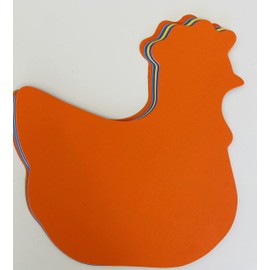 15pcs Hen Assorted Color Super Cut-Outs 8in x 10in Barnyard Animals Decoration Farm Animal Classroom Decor VBS Decorations Bulletin Boards Teacher Supplies School Kids Craft Projects USA Made