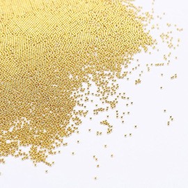 MajorCrafts® 50g 0.6-0.8mm Metallic Gold Caviar Nail Art Micro Mini Beads