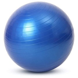REY Gymnastic Ball Sit... 75 cm for Gymnastics, Pilates, Yoga, Pregnancy, Fitness, Sports... Blue Including Inflator