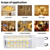 6pcs 90LED G9 Light Bulb 9W 220V Dimmable Soft Warm