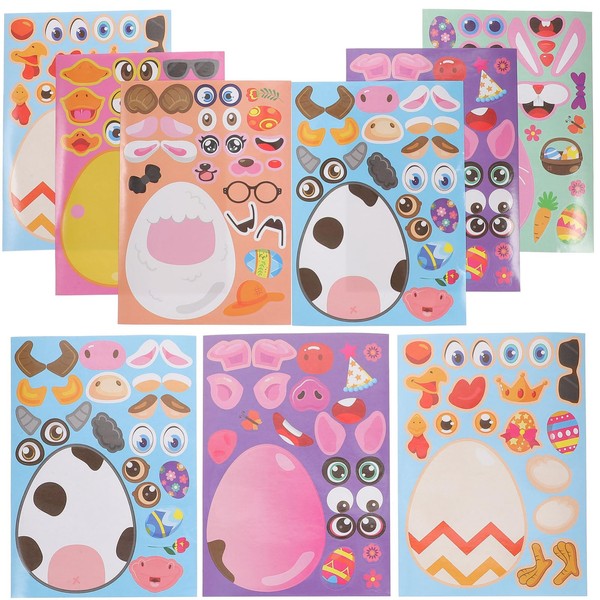 Healifty 48 Sheets Easter Stickers for Easter Egg DIY Crafts