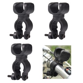 360Degree Rotation Bike Flashlight Holders - Cycling Bicycle Bike LED Flashlight Front Lamp Mount Holder Clip 3 Pcs