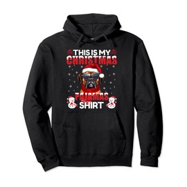 Family Matching Xmas Pajama Reindeer Boxer Christmas Costume Pullover Hoodie